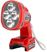 GRVODFRTA Cordless LED Work Light for Milwaukee M18 18V Battery 1120LM LED Outdoor Spotlight Flas...