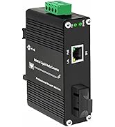 Steloproad Industrial Gigabit Fiber Media Converter Power Over Ethernet Hardened 10/100/1000Base-...