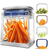 ZHANG XIAO QUAN SINCE 1628 French Fry Cutter 4-in-1 Food Dicer Chop Box, Potato Cutter for Fries ...