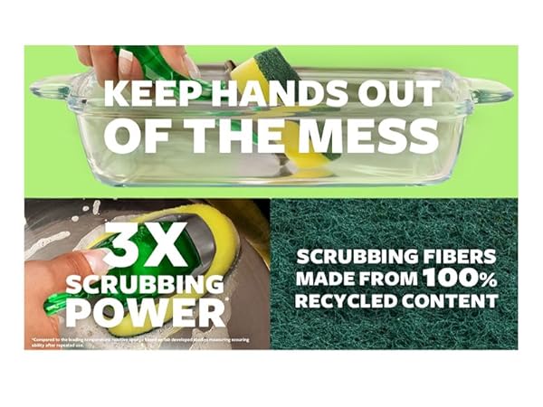 sponges scrub sponge scrubbing cleaning more cookware non-scratch surfaces safe clean kitchen