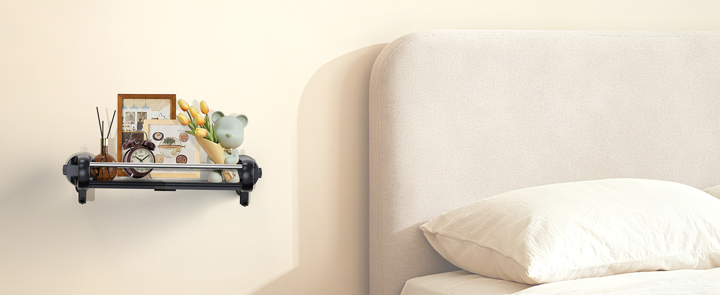 shower suction shelf