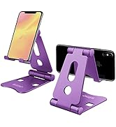 Adjustable Phone Stand - Simr Cell Phone Holder, Foldable Desktop Cradle Dock Compatible with iPh...