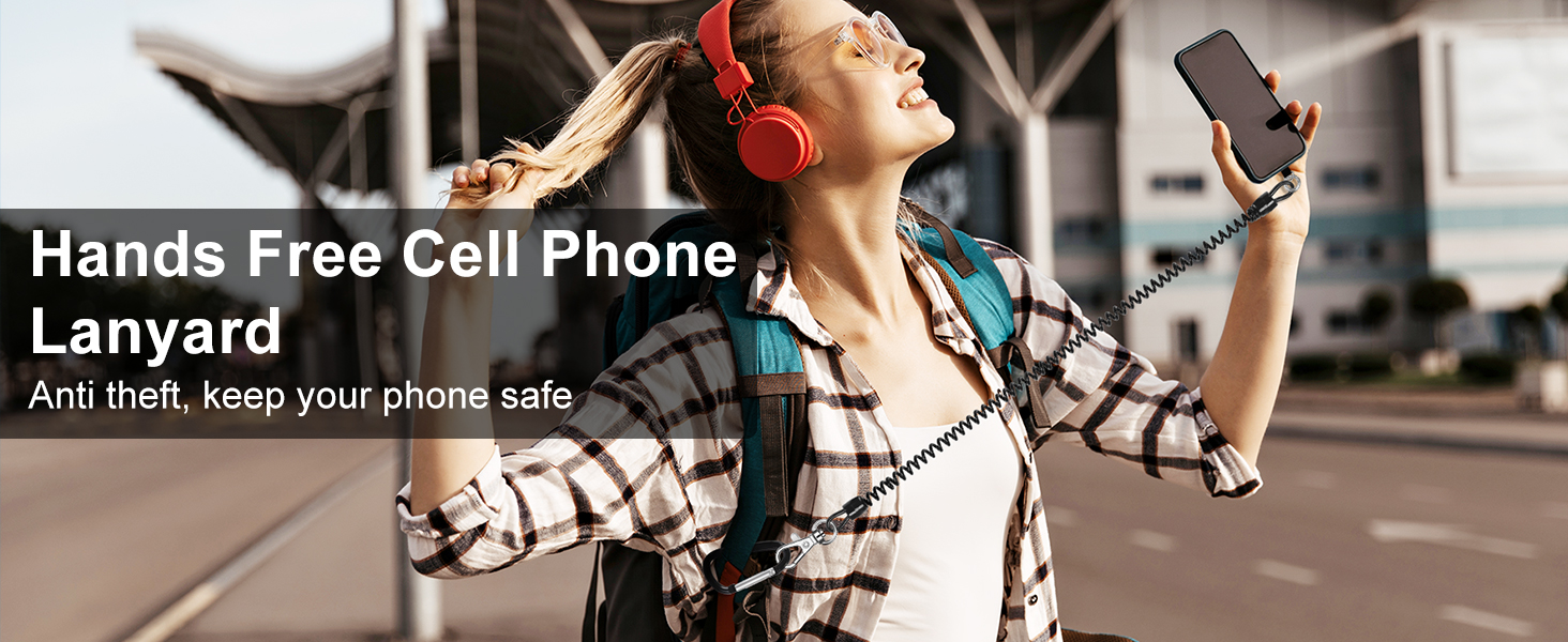 Spring phone leash