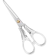 Acrylic Scissors,Multipurpose Stylish Scissors, Stainless Steel Scissors with Clear Acrylic Handl...