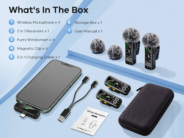 wrieless mini microphone for iphone