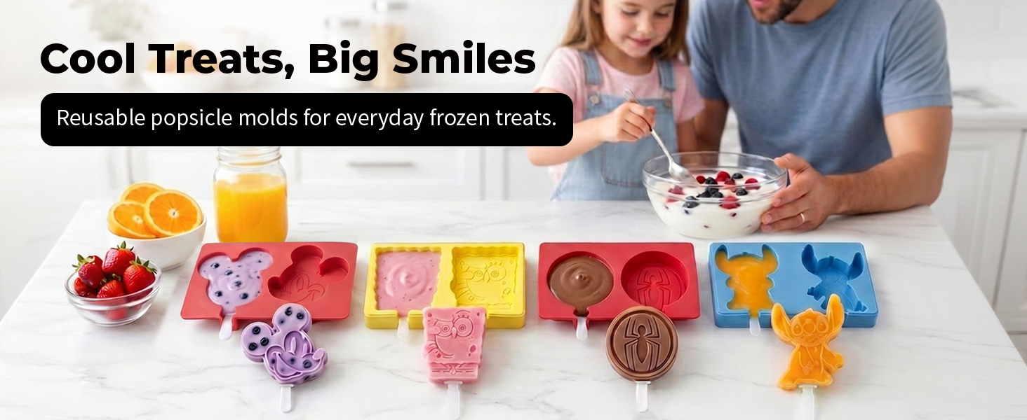 Disney Silicone Shaped Popsicle Molds