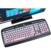 Keyboard Cover for Logitech MK320 MK330 K330 Wireless Desktop Keyboard, Logitech MK320-YR002/Y-R0...