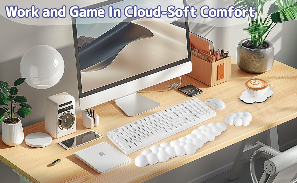 Cloud Wrist Rest Keyboard