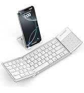 SODI Foldable Keyboard with Touchpad, Portable Wireless Keyboard for Mac with Stand Holder and PU...
