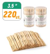 small tiny wooden forks for meat ball