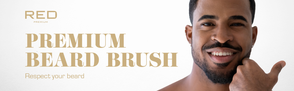 RED Premium Beard Brush Respect Your Beard