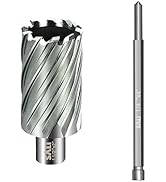 SALI Annular Cutter Diameter 1-1/2 Inch with Weldon Shank 3/4" (with 2 Flats) Cutting Depth 2" Ma...