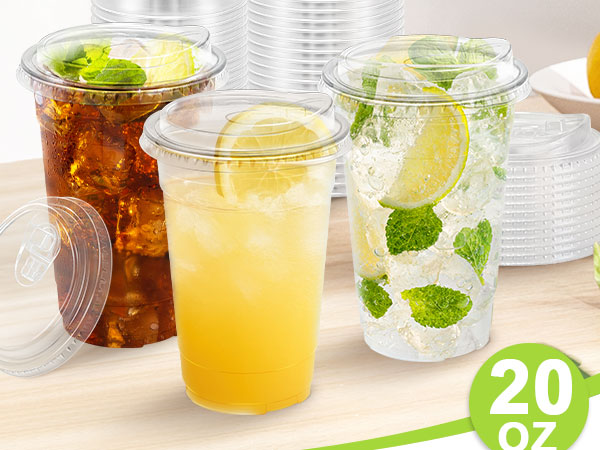 Plastic Cups with Lids