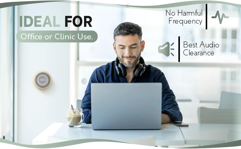 white noise sound machine for office privacy & noise canceling noise machine for therapy office mask
