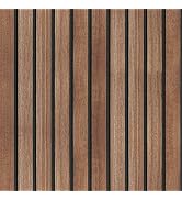 Wood Slat Panel Peel and Stick Wallpaper Brown Wooden Contact Paper | 17.7 in X 118 in Removable ...