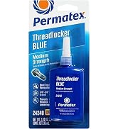 Permatex 24240 Medium Strength Threadlocker Blue, 36 ml, Automotive Threadlocker For Preventing B...