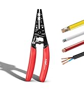 KATA Wire Cutter/Wire Stripper Tool, 8 Inch Dual NM Cable Stripper/Cutter Cuts Solid Copper Wire,...