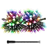 WS2811 12V LED Pixels String Lights Addressable RGB Programmable Pixel Lights 12mm Diffused Digit...