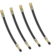 Z-oneMart 4PCS Valve Stem Extension, 8.25 Inch Flexible Schrader Valve Stem Extenders Tire Valve ...