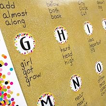 gold shimmer Better Than Paper Word Wall Write-on Wipe-off