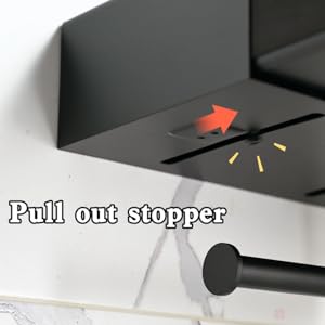 toilet paper holder with drawer