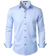 JEMITOP Men's Stretch Wrinkle Free Versatile Slim Fit Dress Shirts Formal Business Casual Wedding...