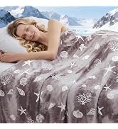 PFASDFW Cooling Blanket Throw Size (50"x70"), Double Sided Ice Cold Blanket for Hot Sleepers, Tra...