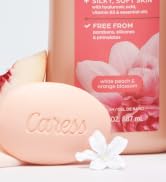 Caress Beauty Bar Soap For Women, Daily Silk With Silk Extract and Floral Oil Essence Moisturizin...