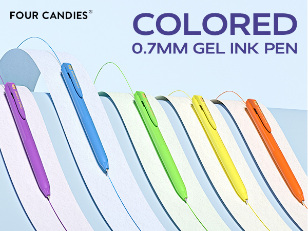 colorful pens