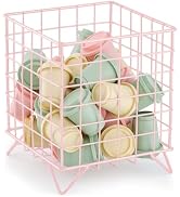 FantasyLife K Cup Holder Organizer, Coffee Pod Storage Basket, Coffee Bar Accessories Metal Baske...