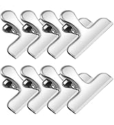 Chip Clips, 8 Pack Stainless Steel Chip Clips, Chip Clips Bag Clips Food Clips, Bag Clips for Foo...
