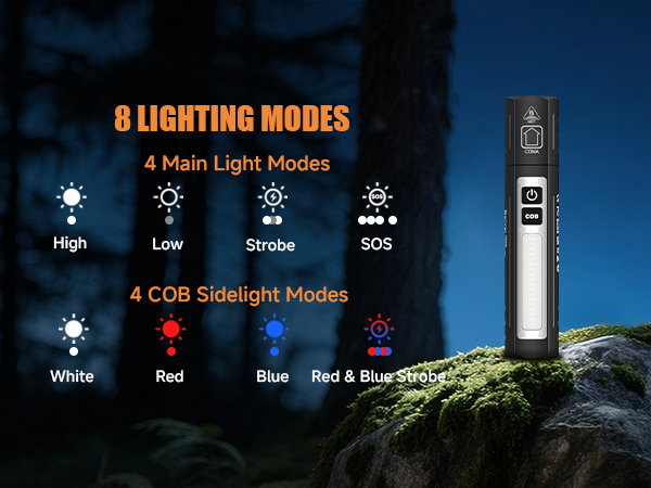 8 LIGHTING MODES