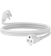 LUCKY TL Indoor Extension Cable Extension, White Extension Cord 6 feet,13A 1625W 16AWG SJTW, 3 Pr...
