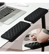 MEKASS L-Shaped Desk Elbow Pad for Desk, Memory Foam Elbow Support Padding with Non-Slip, 2-Piece...
