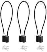 DELSWIN Cable Gun Locks with Keys - 15" Keyed Cable Gun Lock Heavy Duty Helmet Lock