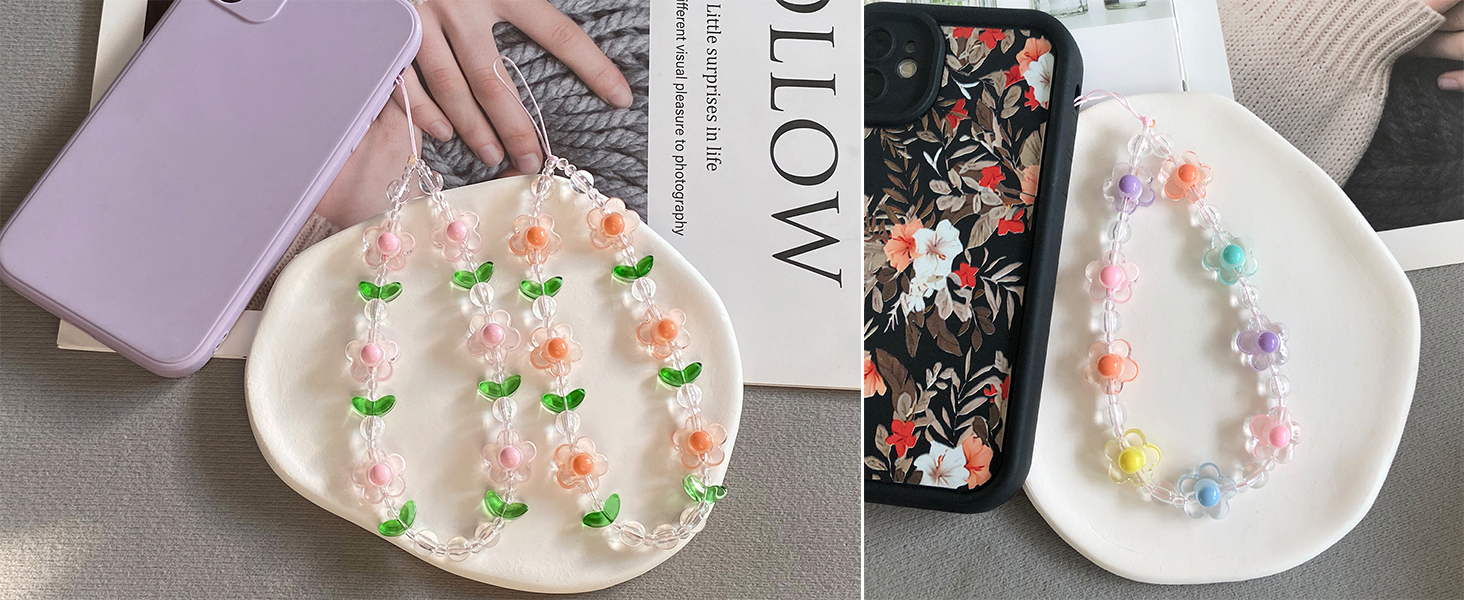 FLOWER PHONE CHARMS