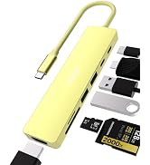 nusyn 7-in-1 USB C Hub with 4K@60Hz HDMI, 2 USB-A, 1 USB-C, 100W PD Charging, SD 3.0 /TF 3.0 Card...