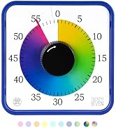 Visual Timer 7.5 inch; 60 Minute 1 Hour Countdown Timer for Kids Classroom Teaching Tool Home Off...