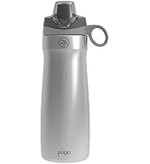 Pogo Vacuum Insulated Stainless Steel Water Bottle with Leak Proof Chug Lid and Silicone Carry Lo...