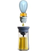 Oil Dispenser Bottle with Barbecue Brush - Oil Storage and Dispenser Container and Silicone Basti...