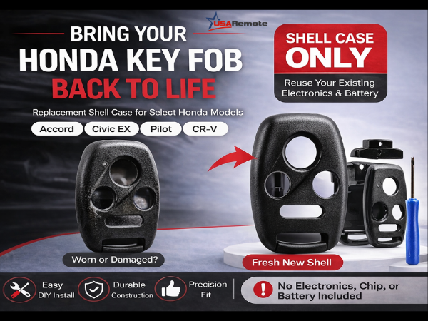 honda key fob shell case replacement