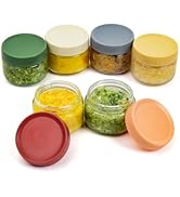 EONJOE 2 oz Glass Dressing Containers To Go Sauce Cups Mini Condiment Dip Jars with Lids Lunch Bo...