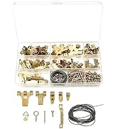 190 Pcs Picture Hanging Kit, Heavy Duty Picture Hangers for Drywall & Wood, Picture Hanging Hooks...