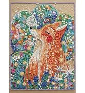 DIADAY Pearl Painting Kit for Adults Fox, 3D Diamond Art 12x16 Inch | Pearl Diamond Art kit with ...