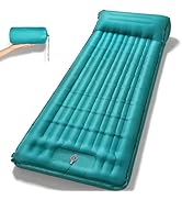 Oramoose Camping Sleeping Pad, 4.7 Inch Thick Inflatable Sleeping Mat with 8 Inch Pillow, Built-i...