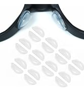 5 Pairs Clear Silicone Eyeglass Nose Pads, Anti Slip Nosepads with Sticky Backing for Glasses, So...