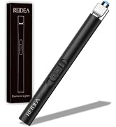 REIDEA Electric Lighter S4 Candle Lighter USB Rechargeable with Safety Switch, Flameless Portable...