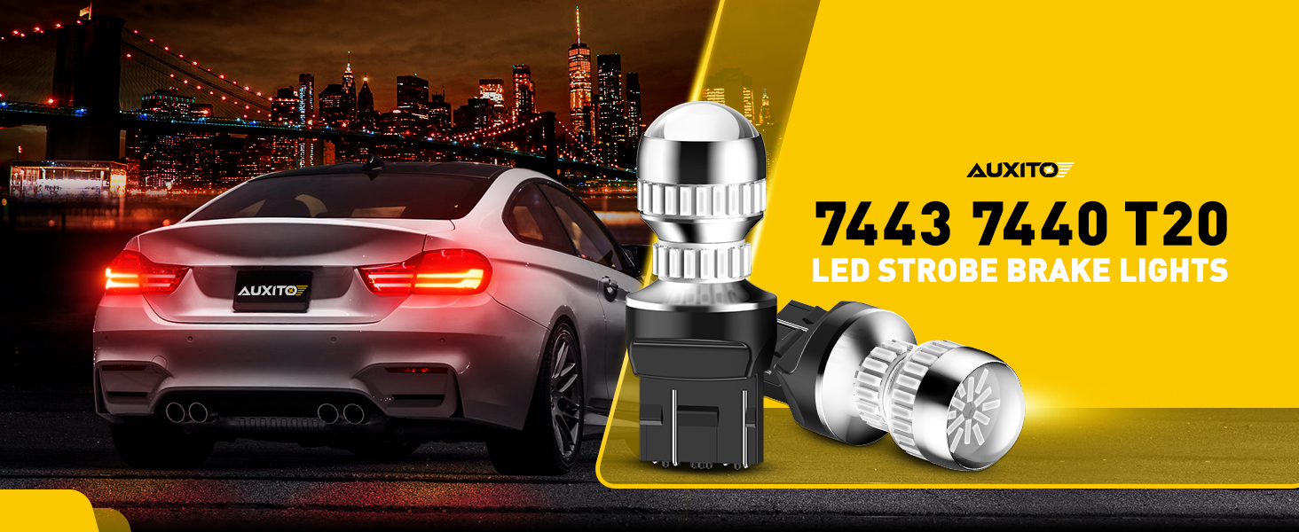 7443 7440 T20 LED STROBE BRAKE LIGHTS