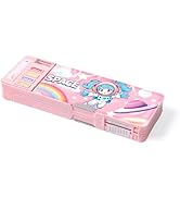 Ristpal Pop Up Multifunction Pencil Case, Cute Cartoon Pen Box Organizer Stationery with Password...