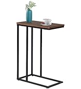 fusehome C-Shaped End Table, for Living Room, Bedroom, Small Spaces, TV Tray Table, Couch Side Ta...